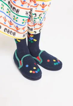 Bobo Choses papuci copii Fun Face culoarea bleumarin, 225FI004 imagine