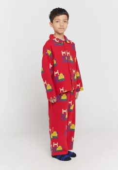 Bobo Choses pijama copii culoarea rosu, modelator imagine