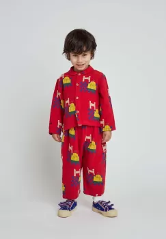 Bobo Choses pijamale pentru bebelusi culoarea rosu, modelator imagine