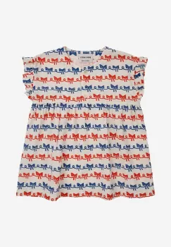 Bobo Choses rochie din bumbac pentru copii culoarea rosu, mini, evazati imagine