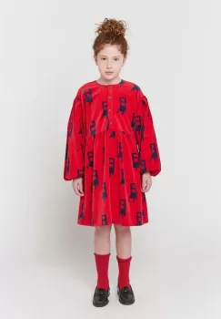 Bobo Choses rochie fete culoarea rosu, mini, evazati imagine