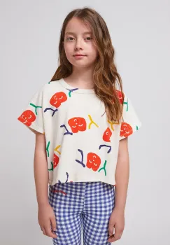 Bobo Choses tricou copii Smiling culoarea alb, 125AC021 imagine