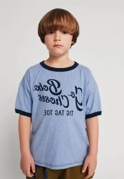 Bobo Choses tricou de bumbac pentru copii Go Bobo cu imprimeu, 225AC001 imagine