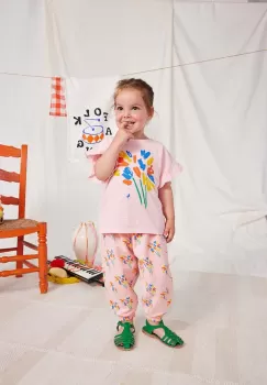 Bobo Choses tricou din bumbac pentru bebelusi culoarea roz imagine