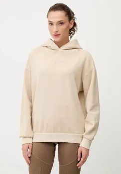 BOGNER Fire+Ice hanorac de bumbac SIBEL culoarea bej, cu gluga, cu imprimeu, 84909761 imagine