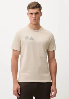 BOGNER Fire+Ice tricou din bumbac ADO culoarea bej, cu imprimeu, 54369760 imagine