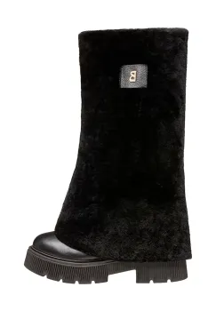 Bogner ghete de piele TURIN 8 A culoarea negru, cu toc plat, izolat, 22542842 imagine