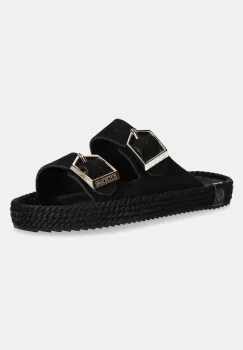 Bohonomad papuci de piele Sydney femei, culoarea negru, SYD.20 imagine