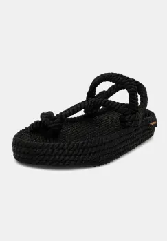 Bohonomad sandale Hawaii femei, culoarea negru, cu platforma, HAW.0020.PRS imagine