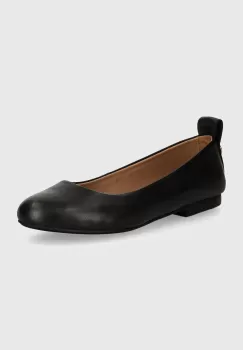 BOSS balerini de piele Dasy culoarea negru, 50523555 imagine