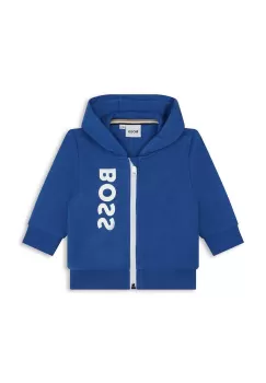 BOSS bluza bebe cu gluga, cu imprimeu imagine