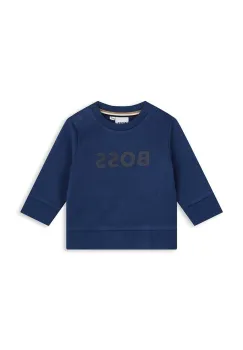 BOSS bluza bebe culoarea albastru marin, cu imprimeu, J51289 imagine