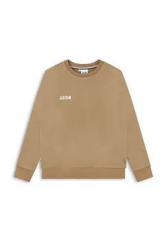 BOSS bluza copii culoarea bej, neted, J51190 imagine
