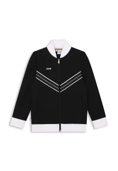 BOSS bluza copii culoarea negru, cu imprimeu, J51125 imagine