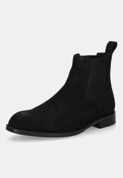 BOSS botine din piele intoarsa Tayil culoarea negru, 50548229 imagine