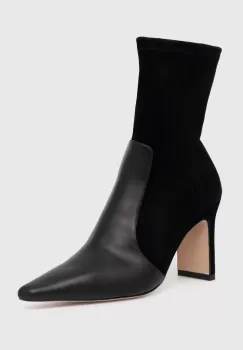 BOSS botine Safra femei, culoarea negru, cu toc drept, 50523340 imagine