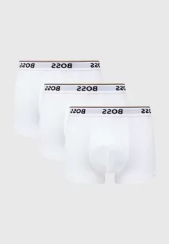 BOSS boxeri 3 pack barbati, culoarea alb 50475274 imagine