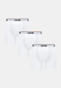 BOSS boxeri 3-pack barbati, culoarea alb, 50475282 imagine