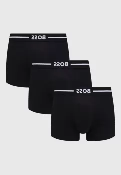 BOSS boxeri 3-pack barbati, culoarea negru imagine