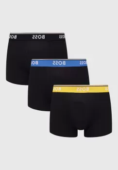 BOSS boxeri 3-pack barbati, culoarea negru imagine