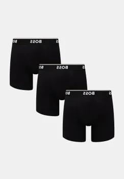 BOSS boxeri 3-pack barbati, culoarea negru, 50475282 imagine