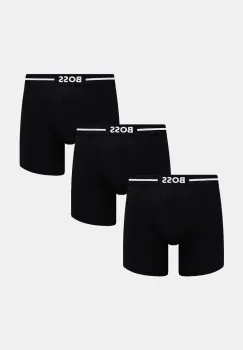 BOSS boxeri 3-pack barbati, culoarea negru, 50510698 imagine