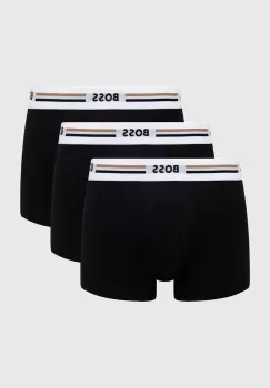 BOSS boxeri 3-pack barbati, culoarea negru imagine