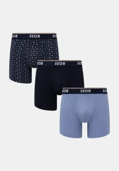 BOSS boxeri 3-pack culoare albastra 50554438 imagine