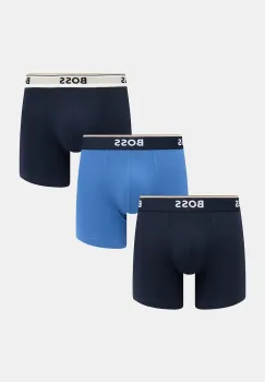 BOSS boxeri 3-pack culoare albastra 50554694 imagine