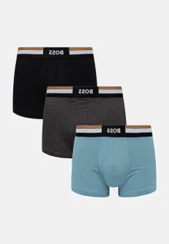 BOSS boxeri 3-pack culoarea negru, 50516542 imagine