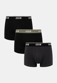 BOSS boxeri 3-pack culoarea negru, 50531684 imagine