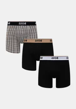 BOSS boxeri 3-pack culoarea negru, 50531685 imagine