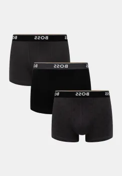 BOSS boxeri 3-pack culoarea negru, 50531701 imagine