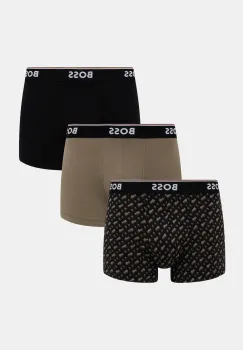 BOSS boxeri 3-pack culoarea negru, 50554443 imagine