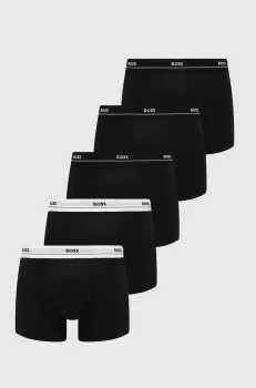 BOSS boxeri 5 pack barbati, culoarea negru imagine