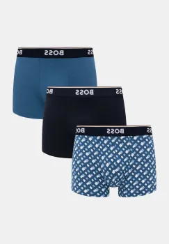 BOSS boxeri barbati din bumbac cu elastan Trunk 3P Power Desig pachet de 3 imagine