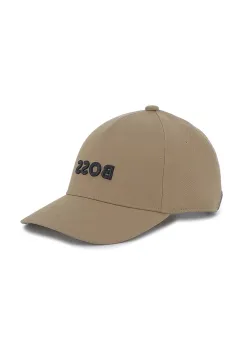 BOSS caciula de bumbac pentru copii culoarea maro, J52628 imagine