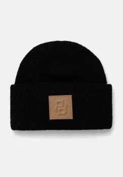 BOSS caciula din amestec de lana culoarea negru, din tricot gros, 50524277 imagine