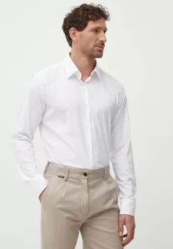 BOSS camasa barbati, culoarea alb, cu guler clasic, slim, 50503356 imagine