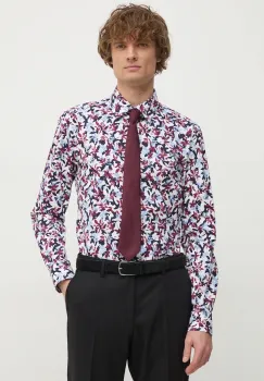 BOSS camasa barbati, culoarea alb, cu guler clasic, slim, 50537989 imagine