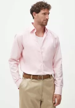 BOSS camasa barbati, culoarea roz, cu guler clasic, regular, 50489830 imagine