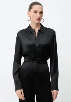BOSS camasa culoarea negru, cu guler clasic, regular, 50542007 imagine