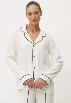 BOSS camasa de pijama femei, culoarea bej, 50520789 imagine