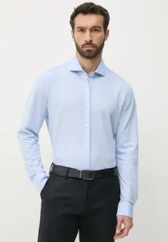 BOSS camasa din bumbac barbati, cu guler italian, slim, 50527675 imagine