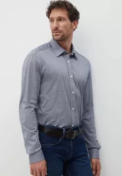 BOSS camasa din bumbac barbati, culoarea bleumarin, regular, 50513781 imagine