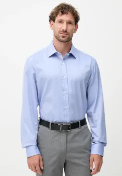 BOSS camasa din bumbac BECKHAM X BOSS culoarea bleumarin, cu guler italian, regular, 50554813 imagine