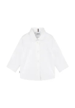 BOSS camasa din bumbac pentru bebelusi culoarea alb, J52681 imagine