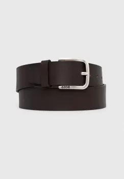 BOSS curea de piele barbati, culoarea maro imagine