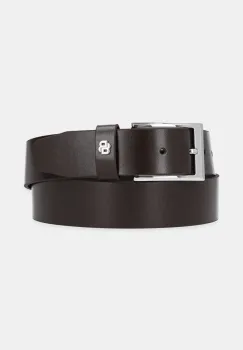 BOSS curea de piele barbati, culoarea maro, 50522778 imagine