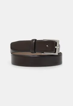 BOSS curea de piele barbati, culoarea maro, 50537028 imagine